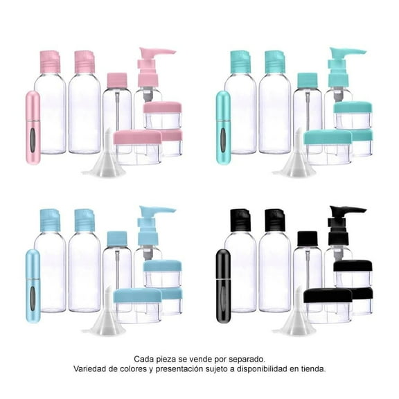 Set de Botellas de Viaje Equate Varios Colores 1 Pieza