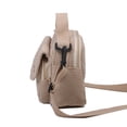 thumbnail image 4 of Bolso Bolso bandolera de pana bordado oso estudiante chica pequeño bolso de hombro (beige), 4 of 6