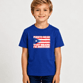 thumbnail image 2 of Boys Graphic T Shirt Puerto Rican Flag Pride Design Short Sleeve Kids Tee Cultural Heritage Style 100% Cotton Soft Child Tops 4-13Y, 2 of 5
