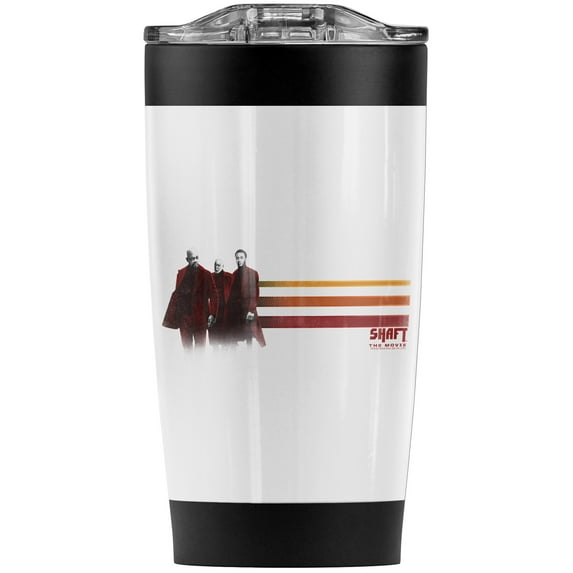 Shaft The Movie/Prepared Stainless Steel Tumbler 20 oz Coffee Travel Mug/Cup, Vacuum Insulated & Double Wall with Leakproof Sliding Lid | Great for Hot Drinks and Cold Beverages