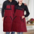 thumbnail image 2 of Kuymtek Delantal Halter Con Bolsillos Remolque Delantal Poliéster Ropa Camarero (Rojo), 2 of 7