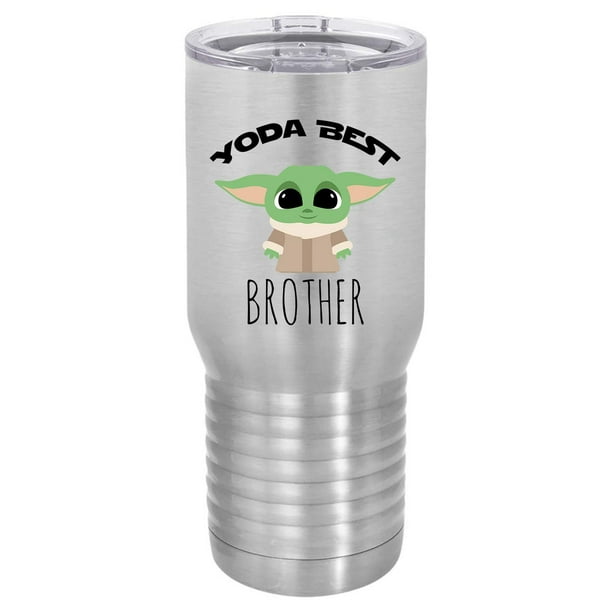 Yoda Best Brother Stainless Steel 20 Oz Tumbler Travel Mug Walmart Com Walmart Com