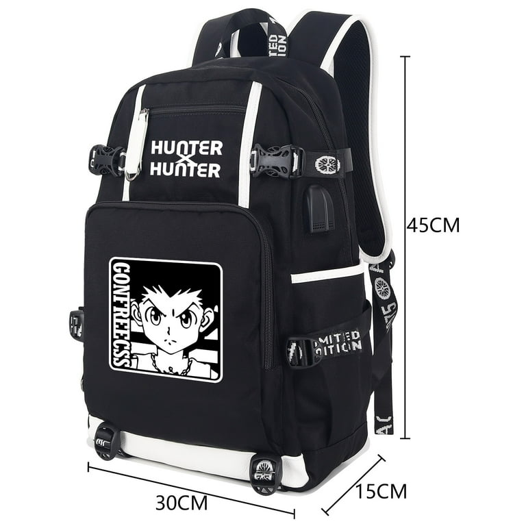 Free Shipping Roffatide Anime Hunter x Hunter Gon Freecss Laptop Backpack with USB Charging Port Headphone Port Walmart