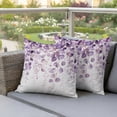 thumbnail image 4 of Purple Eucalyptus Outdoor Pillow Covers 18"x18" Set of 2,Waterproof Throw Pillow Covers for Patio Furniture,Spring Botanical Plant Aesthetic Decorative Cushion Pillowcases for Garden Porch Couch Sofa, 4 of 9