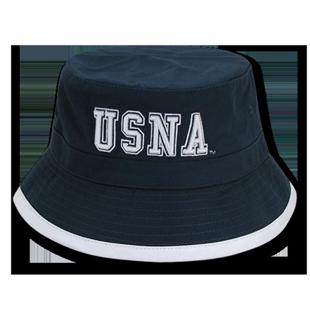 W Republic Apparel 600-136-NVY-07 USNA Freshman Bucket, Navy - Large & Extra Large