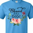 thumbnail image 4 of Inktastic Blessed to Be a Gigi with Pink Flowers T-Shirt, 4 of 5