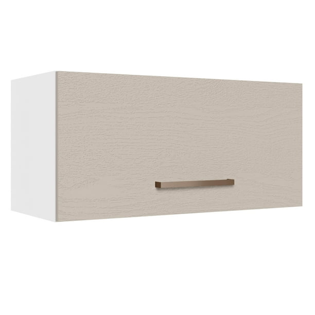 Alacena 70 cm 1 Puerta Basculante MADESA Armario Alto 70 cm Blanco/Crema Agata