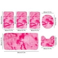thumbnail image 3 of 6-Piece Mixed Color Bathroom Rug Set, Soft Water Absorbent Non-Slip Toilet Mats, Washable Plush Velvet Fleece, Modern Whole Room Decor, 3 of 7