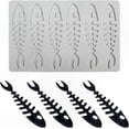 thumbnail image 1 of Silicone Lace Mat for Cake Decorating, Fondant, Chocolate & Candy Molds - Fishbone Design Plate Decoration Tool, 1 of 5