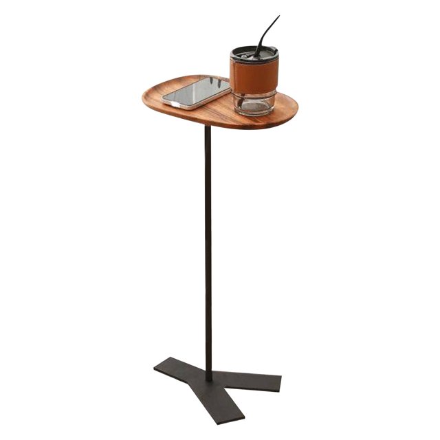 Walnut Sofa Edge Table Mini Solid Wood Small Edge Table Small Sized Living Room Retro Bedside Table Multifunctional Tea Table Solid Wood Storage Rack 55Cm Utility