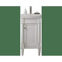 Legion Furniture WLF9218-W 18 in. Sink Vanity, White