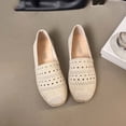 thumbnail image 5 of Wensltd Women Low Heel Shoes Comfortable Soft Elegant Style Lightweight Breathable Walking Shoes for Daily Casual All Season Beige, 5 of 9