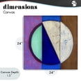 thumbnail image 4 of Stupell Industries Structured Blue & Purple Circle Canvas Wall Art, design by Matthew Finger, 4 of 8