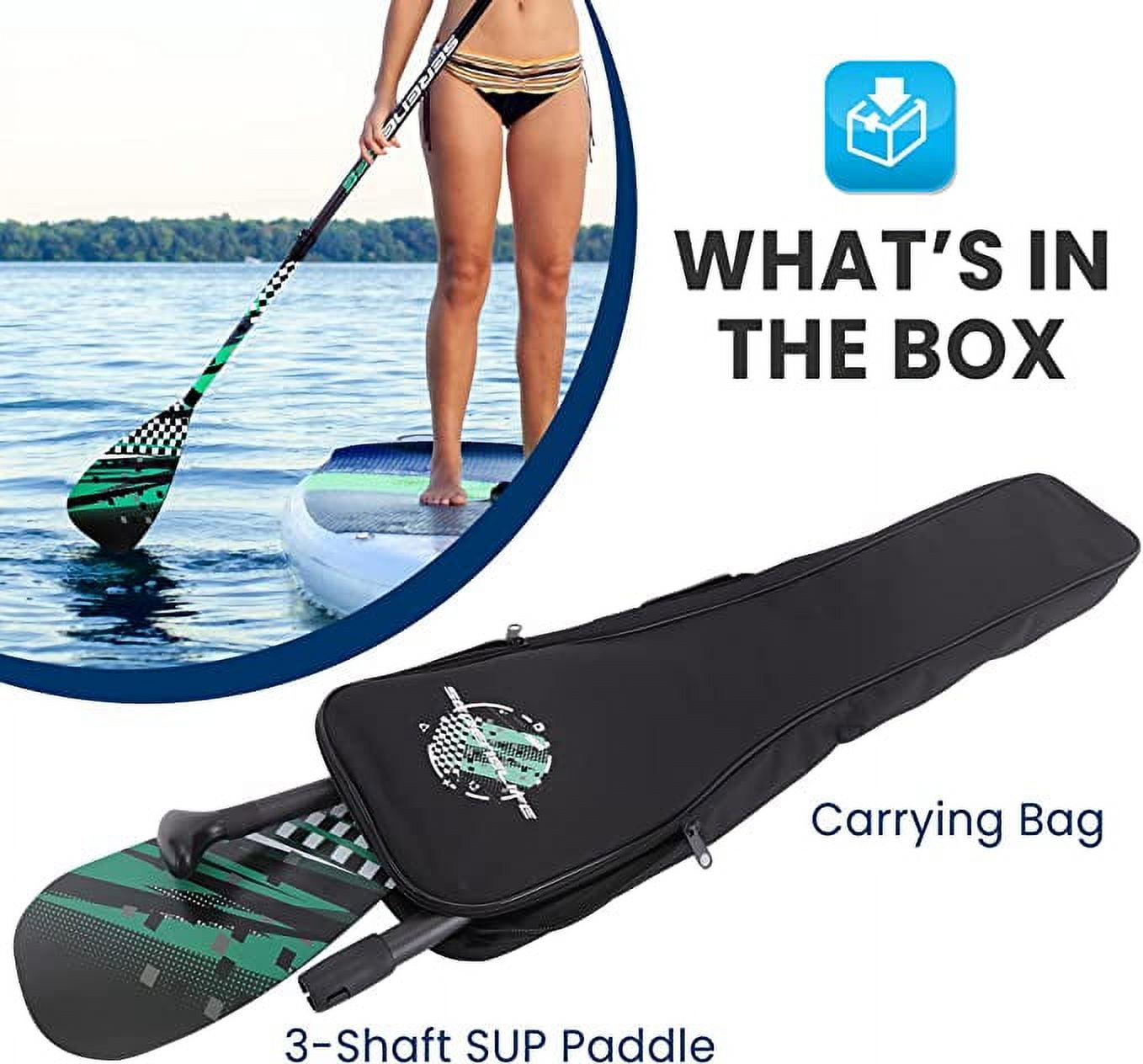 SereneLife Stand Up Paddle-Board Adjustable Paddle - Adjustable Water Paddle Oar for SLSUPB105 Free-Flow Inflatable SUP Stand Up Water Paddle-Board -