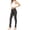 Black, variant on Women's Casual Comfy Slim Pocket Jeggings Jeans Pants with Button