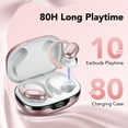 thumbnail image 3 of Tikland Wireless Ear Buds Bluetooth 5.3 Headphones Wireless Earbuds with Mic HD Stereo 80 Hours Playback Bluetooth Headphones IPX7 Waterproof Sports Earbuds Rose Gold, 3 of 8