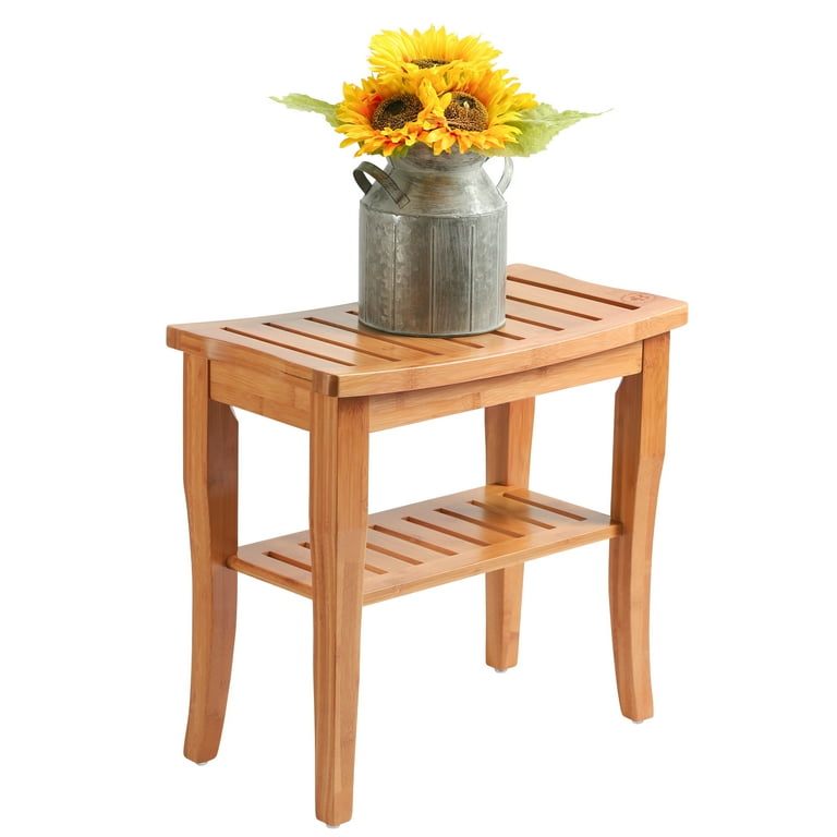 Small bamboo shower discount stool