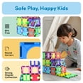 thumbnail image 5 of PicassoTiles Magnetic Tiles for Kids – 42PCS STEM Building Set, Educational Construction Toy, Creative Learning Kit, Hands-On Magnet Blocks, 5 of 10