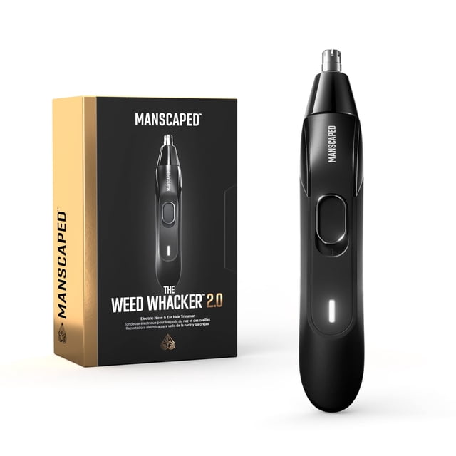 MANSCAPED® The Weed Whacker® 2.0 Cortapelos eléctrico para nariz y orejas - Herramienta de precisión de 7000 RPM con batería recargable, húmedo/seco, fácil de limpiar, cuchilla reemplazable de acero i
