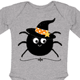thumbnail image 4 of Inktastic Halloween Witch Spider Girls Long Sleeve Baby Bodysuit, 4 of 5