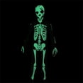 thumbnail image 4 of Gunia Halloween Little Boy Girl Skeleton Onesie Children Noctilucent Party Role Play Clothes Outfits Black 5-6 Years, 4 of 6