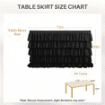 thumbnail image 3 of CSSJKYJ Blue Table Skirt Tutu Ruffled Tablecloth for Classroom Teacher Desk Skirt Supplies for Princess Women Birthday Party Cake Dessert Decorations, 6FT（2pcs）, 3 of 7