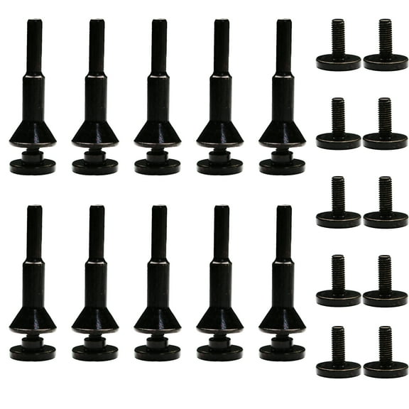 TMAX 10 pc Mounting Mandrel 3/8 inch & 1/4 inch Arbor Hole for Type 1 Cut-Off Wheel 1/4" Shaft for Die Grinder Rotary Tool 