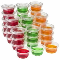 Soimiss Yogurt Parfait Cups Plastic Portion Cups Transparent 100PCS