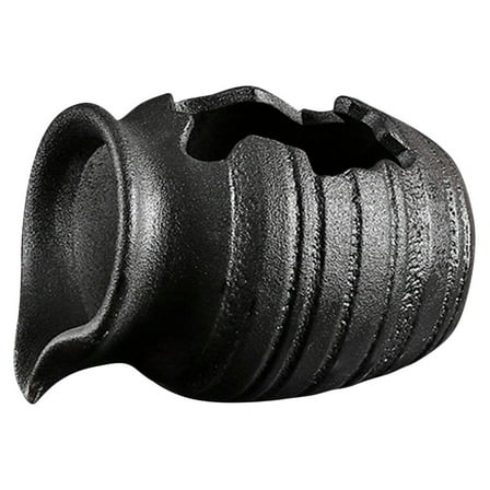 OULII Black Ceramic Jar Decorative Fountain with Circulating Waterfall for Indoor Outdoor