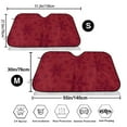 thumbnail image 3 of Fotbe Christmas Red Snowflakes Car Windshield Sunshade | Sun Visor Protector Front Window Shade, Keeps Out UV Rays, Keeps Your Vehicle Cool-, 3 of 7