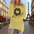 thumbnail image 2 of Bovemsi Womens Sweaters Casual Solid Long Sleeve Jumper Blouse Fall Sweaters, 2 of 5