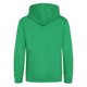 thumbnail image 2 of Awdis - Sudadera con capucha y cremallera Modelo Varsity hombre/caballero - Gym/Correr/Deporte (Verde Kelly/ Blanco polar), 2 of 2