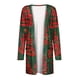 thumbnail image 5 of Pntutb moda mujer Navidad estampado suelto manga larga cárdigan otoño abrigo blusa Rollbacks Pntutb Pntutb-3010, 5 of 6