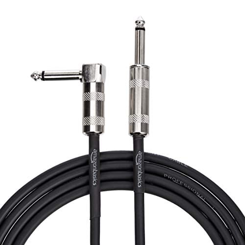 Photo 1 of Basics 1/4 Inch Right-Angle Instrument Cable - 20 Foot (Black)