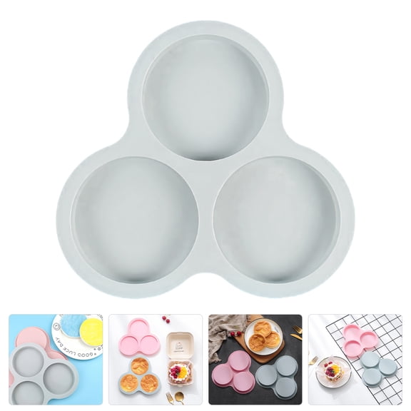 Tineasur Heat Resistant Silicone Muffin Pan Grey 1Pcs for Baking