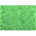 thumbnail image 1 of Ahgly Company Indoor Rectangle Abstract Emerald Green Contemporary Area Rugs, 5' x 7', 1 of 4