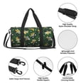 thumbnail image 6 of Xecao Cartoon Car print Round Travel Duffel Bag is a foldable gym bag with an inner pocket, perfect for travel sports, 6 of 8