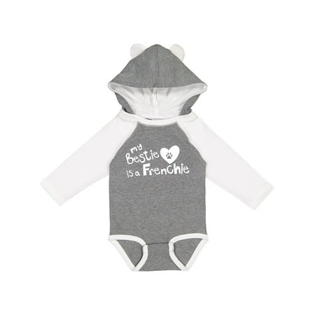 

Inktastic Bestie Frenchie Gift Baby Boy or Baby Girl Long Sleeve Bodysuit