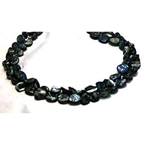Pearl Necklaces 2 Strands 14 mm Natural Grey Pearl Beads Beaded Necklace 17" Lon