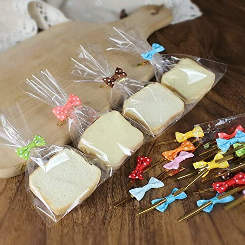 Twist Ties Packing Supplies Bowknot Bow Dot Wire for Candy Cookie Cake Bag BB 