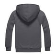 thumbnail image 4 of Nokdvo Mens Fleece Jacket Winter Long Sleeve Sherpa Coat Fuzzy Full Zip Hoodie Big and Tall Warm Drastring Jacket with Hood Gray 4XL, 4 of 5
