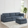 thumbnail image 2 of CHITA Oversized Modular Sectional Sofa Set with Storage Ottoman,Extra Large L Shaped Sofa Couch with Reversible Chaise,4 Seat Modern Modular Sofa for Living Room,Blue,112 inch Width, 2 of 9