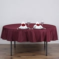 thumbnail image 3 of BalsaCircle 10 Pieces 70" Burgundy Round Polyester Tablecloths Fabric Table Cover Linens, 3 of 7