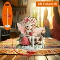 thumbnail image 6 of A rotating acrylic ornament featuring a cute fairy sitting atop a vibrant strawberry, perfect for adding charm to any space, 6 of 8