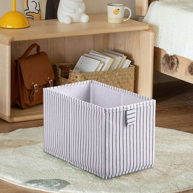 Foldable Fabric Storage Box, Foldable Storage Basket Bins for Organizing Fabric Storage Cubes Organizer Rectangular Storage Bins
