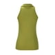 thumbnail image 4 of Primavera y novedad de verano, chaleco sin mangas con solapa de Color sólido, camiseta informal a la moda con cremallera, ropa de mujer Pompotops qwe24709, 4 of 7