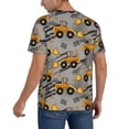 thumbnail image 2 of KLL Retro Excavator for Men's Baseball Shirts,Short Sleeve Casual Shirts Button Down Shirt for Men Beach Summer Wedding Shirt-4X-Large, 2 of 7