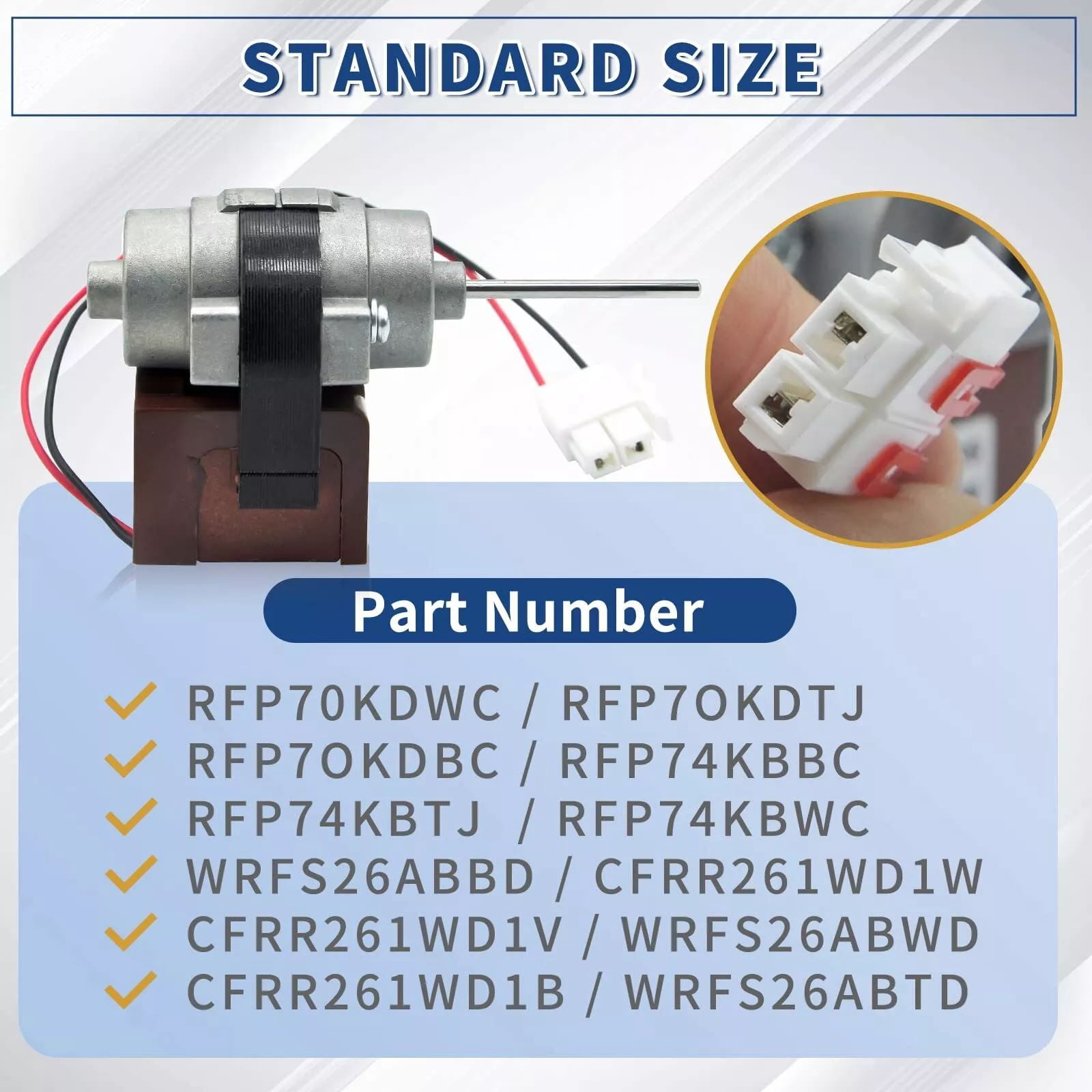 Fan Motor for Kenmore Refrigerators Seamless Installation, Uniform Temperature Distribution for Food Preservation