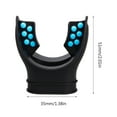 thumbnail image 3 of AOOOWER Scuba Diving Regulator Mouthpiece Silicone Snorkel Mouthpiece Soft Comfortable, 3 of 19