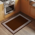 thumbnail image 3 of Coffee Brown Greek Key Large Area Rugs for Bedroom Living Room, Soft Non Slip Carpet Bedside Rug, Geometric Greece Ancient Farmhouse Geo Rectangular Floor Cover Kitchen Accent Rug 2'x3' for Office, 3 of 9